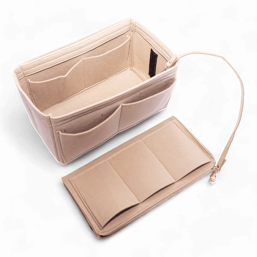 Picture of  Beige Felt Neverfull Organizer