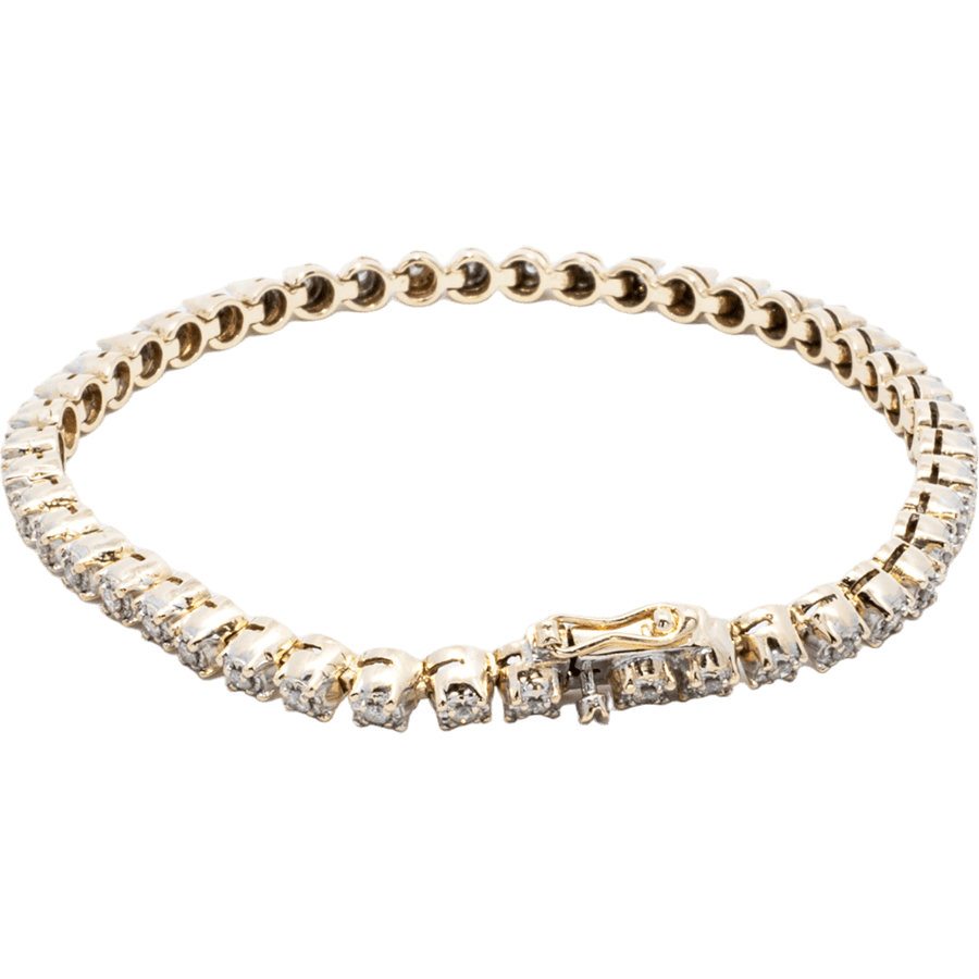 Picture of  Bracelet 14k Yellow Gold 45 Diamonds