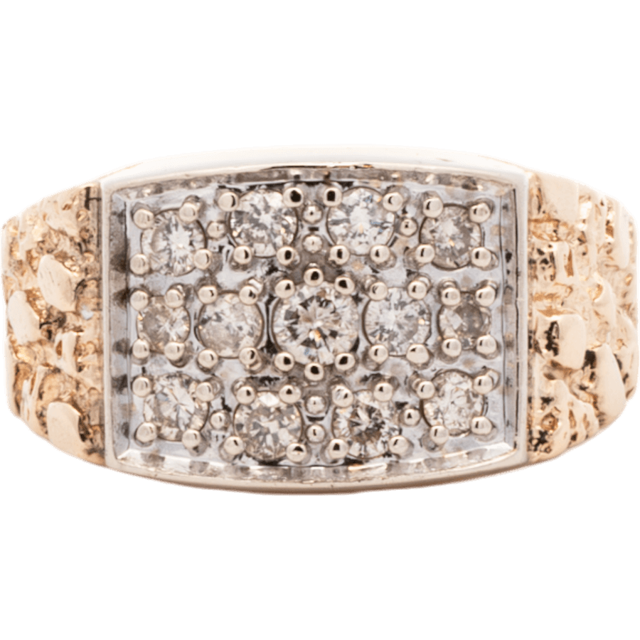  Ring 14k Yellow Gold with 0.7 Carats of Diamonds