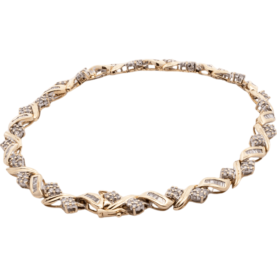 Picture of  Bracelet 14k Yellow Gold with 1.456 Carats of Diamonds