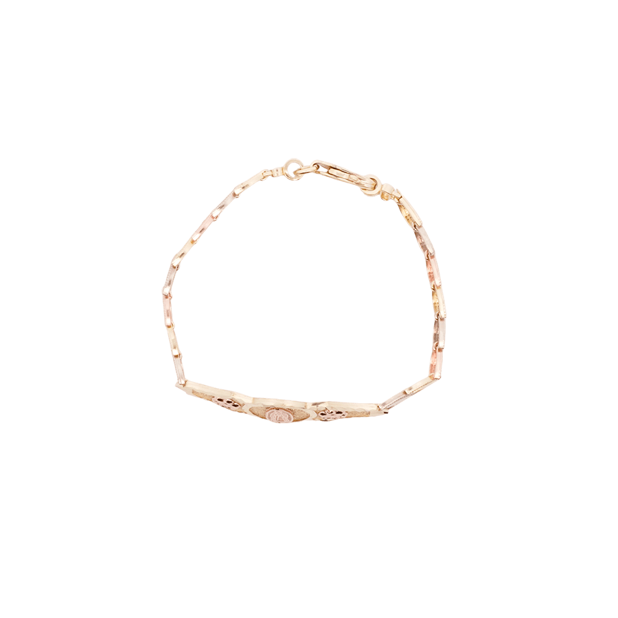  Bracelet 14k Tricolored Gold