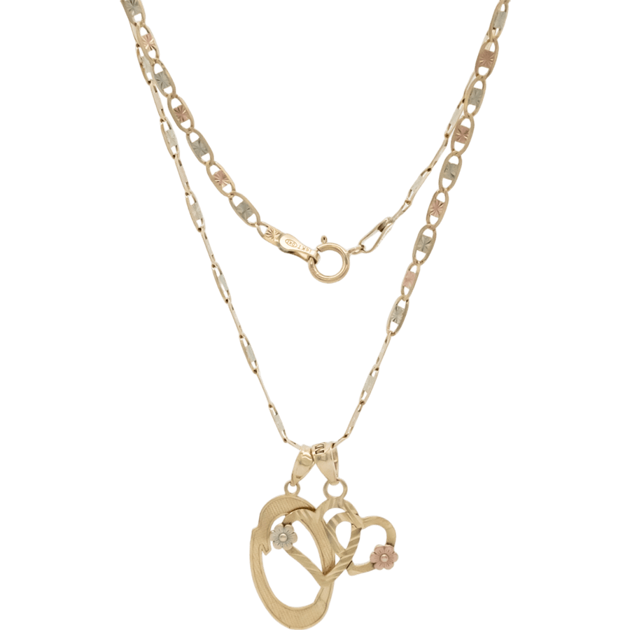  Chain 14k Tri Colored Gold