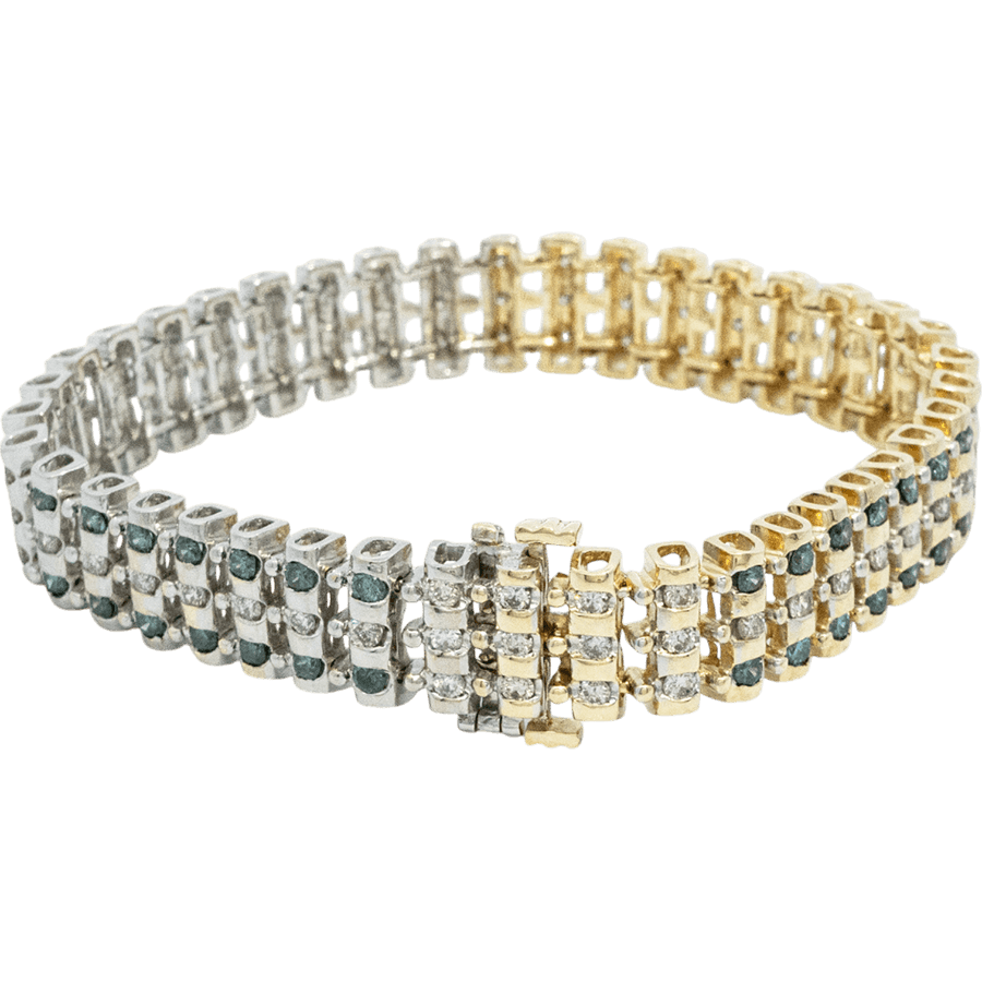 Picture of  Bracelet 14k Two Toned Gold with 3.6 Total Carats of Diamonds