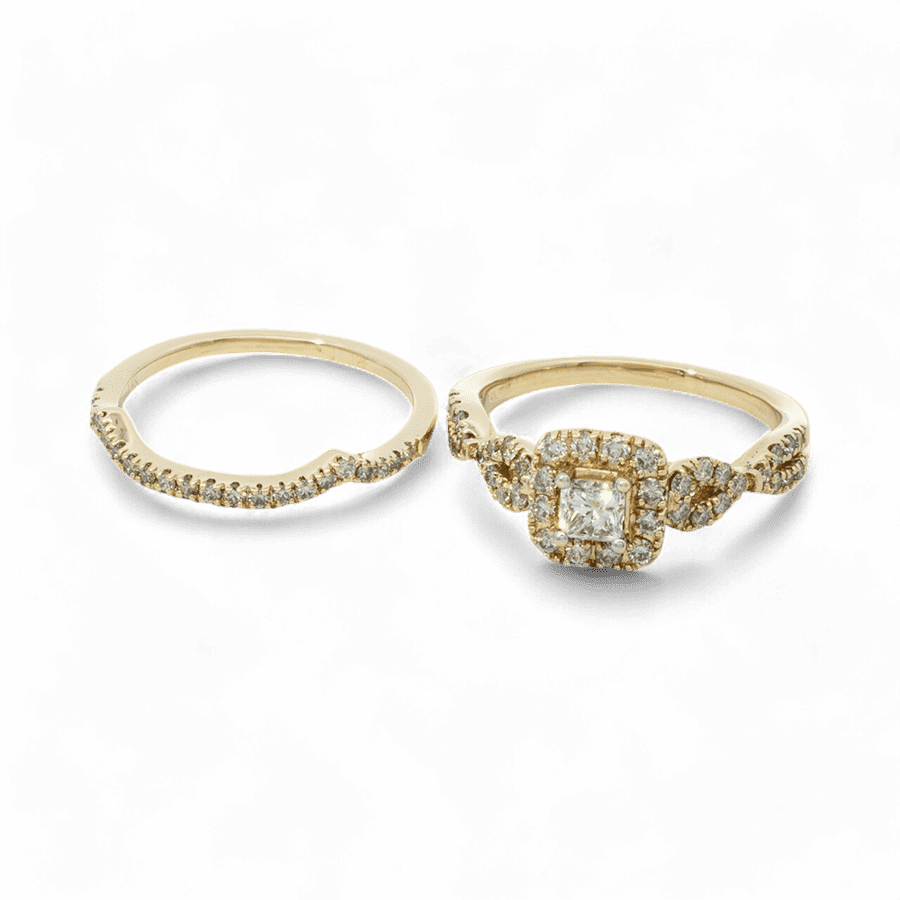  Ring 14k Yellow Gold with 0.75 Carats of Diamonds