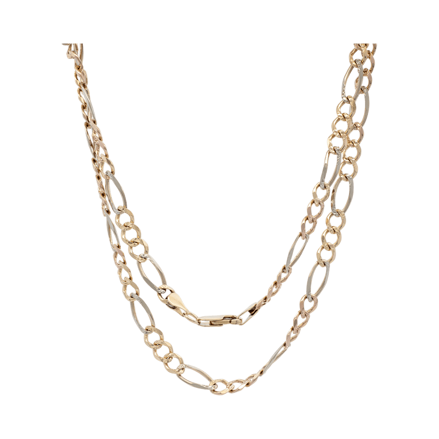  Chain 14k Two-toned Gold