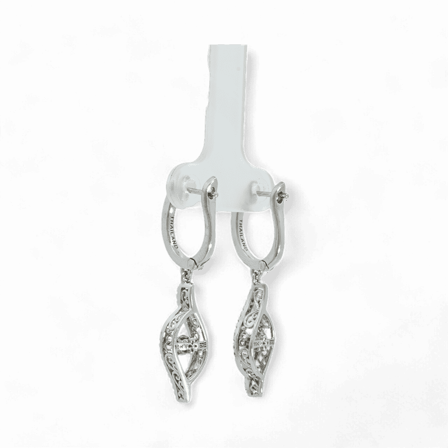 Picture of  Earrings 10k White Gold with 0.47 Carats of Diamonds