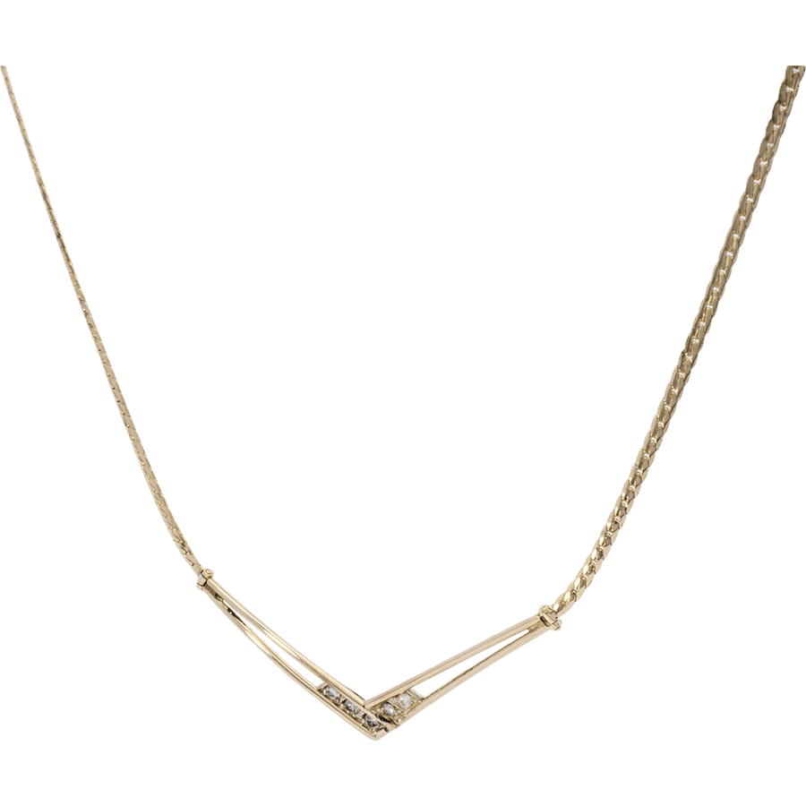 Picture of  Necklace 14k Yellow Gold with 0.25 Carats of Diamonds