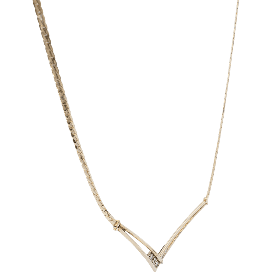 Picture of  Necklace 14k Yellow Gold with 0.25 Carats of Diamonds