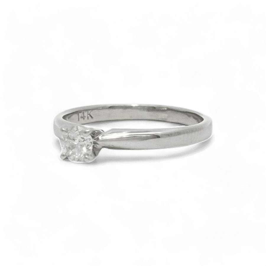 Picture of  Ring 14K White Gold With 0.1 Carats Of Diamonds