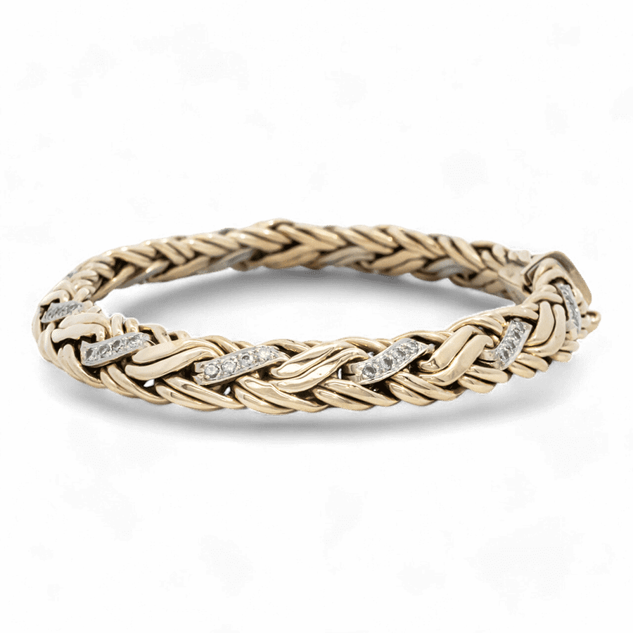 Picture of  Bracelet 14k Yellow Gold with 0.96 Carats of Diamonds