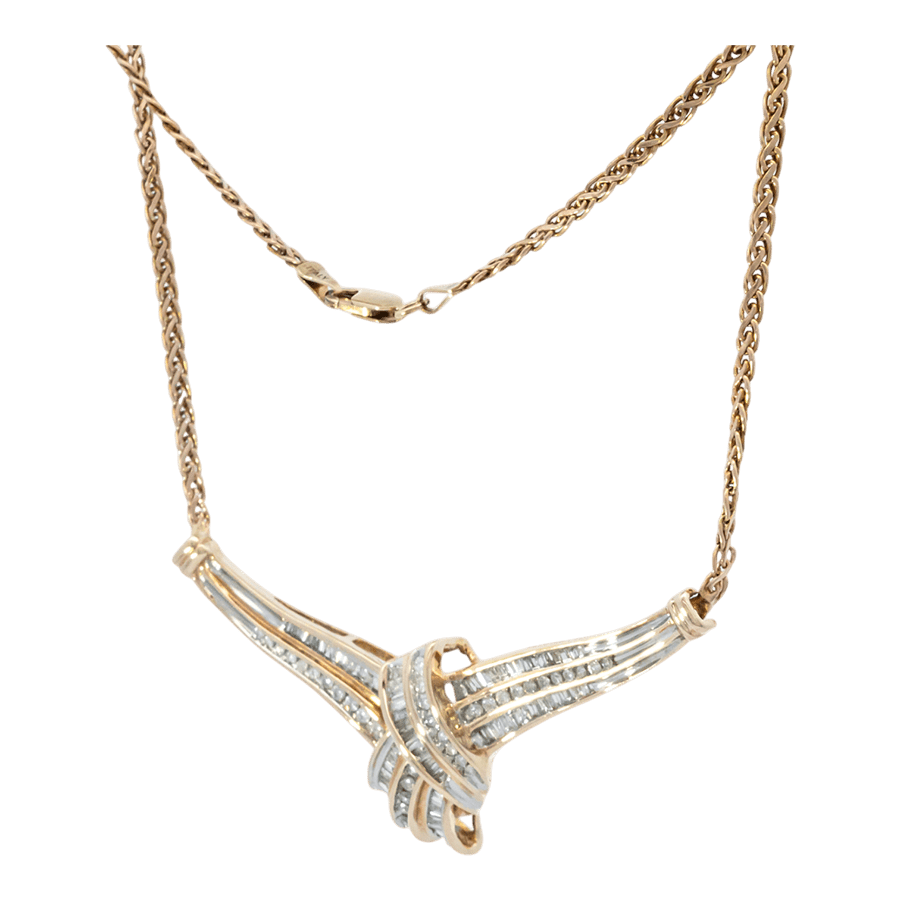 Picture of  Necklace 14k Yellow Gold with 1.18 Carats of Diamonds