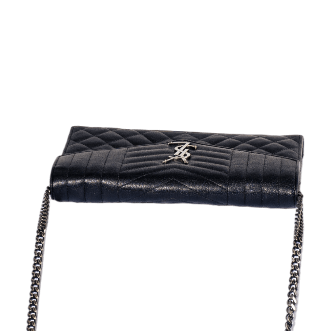 Picture of YVES SAINT LAURENT Tri-Quilted Chained Wallet