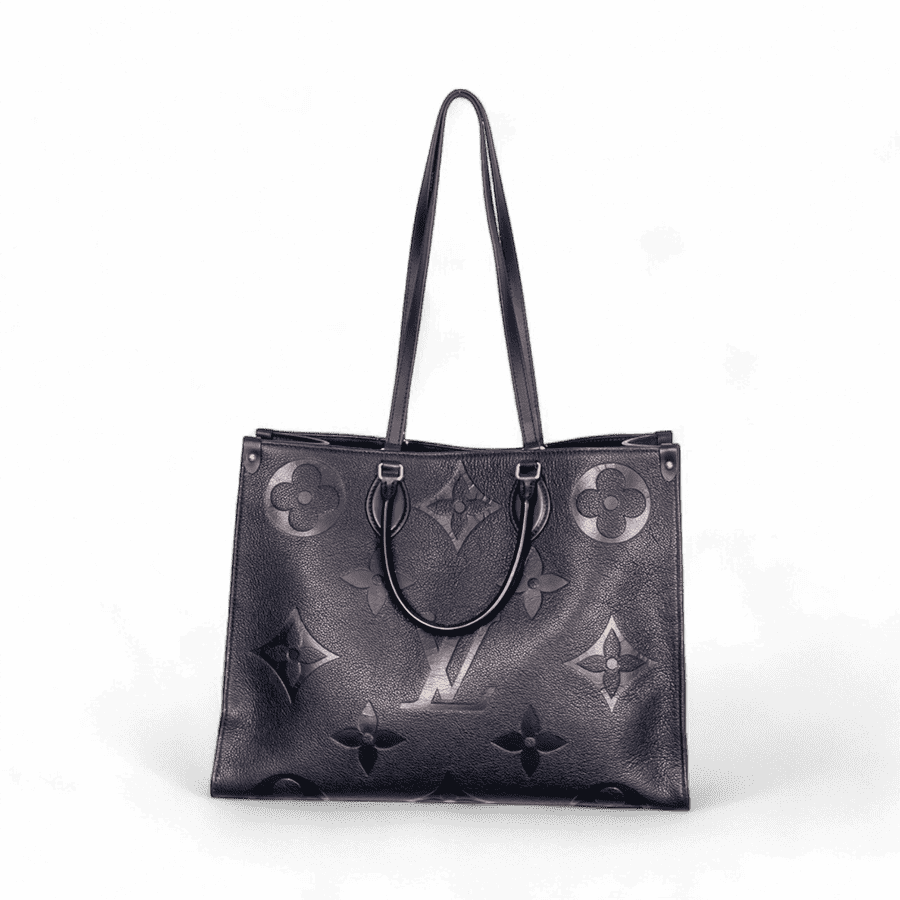 LOUIS VUITTON Louis Vuitton On The Go Tote Empreinte Black