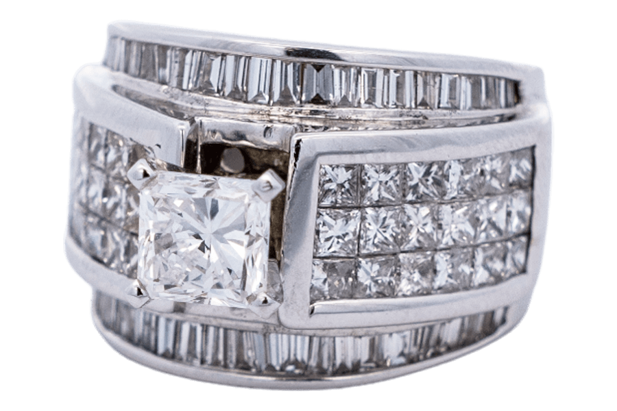 Picture of  Ring 14k White Gold 87 Diamonds