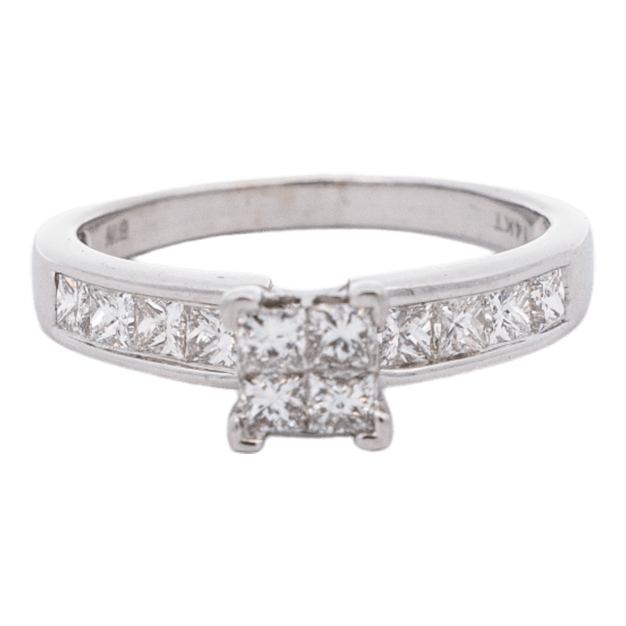 Picture of  Ring 14k White Gold 12 Diamonds