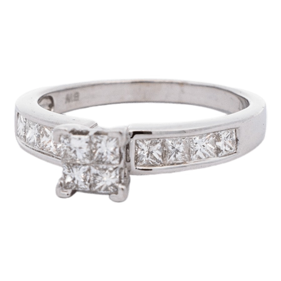 Picture of  Ring 14k White Gold 12 Diamonds