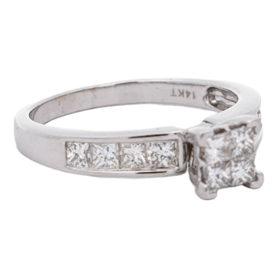 Picture of  Ring 14k White Gold 12 Diamonds