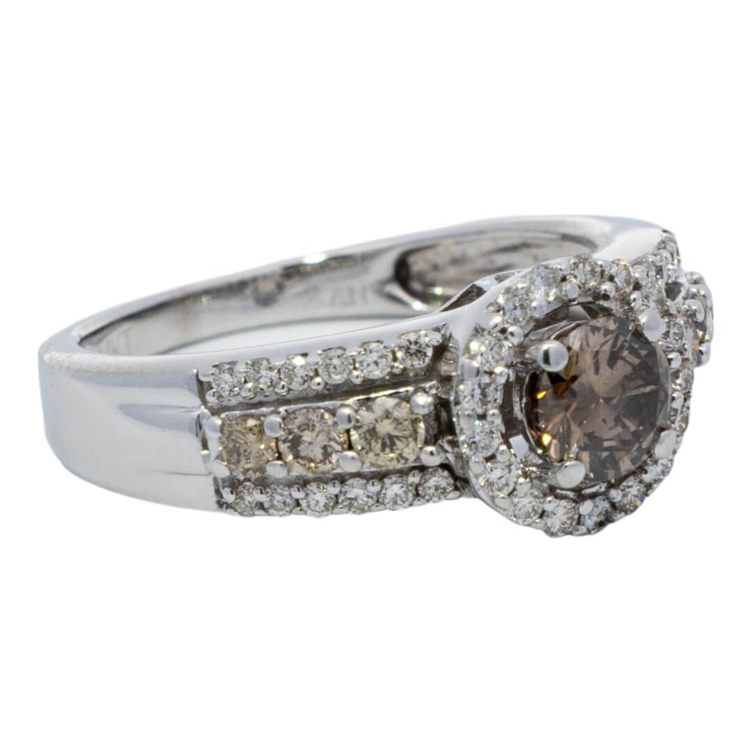 Picture of  Ring 14k White Gold 48 Diamonds