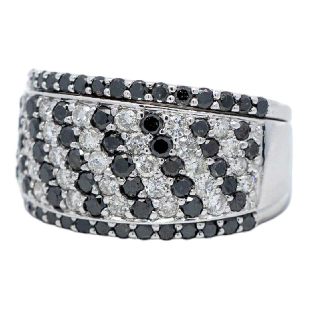 Picture of  Ring 14k White Gold 99 Diamonds