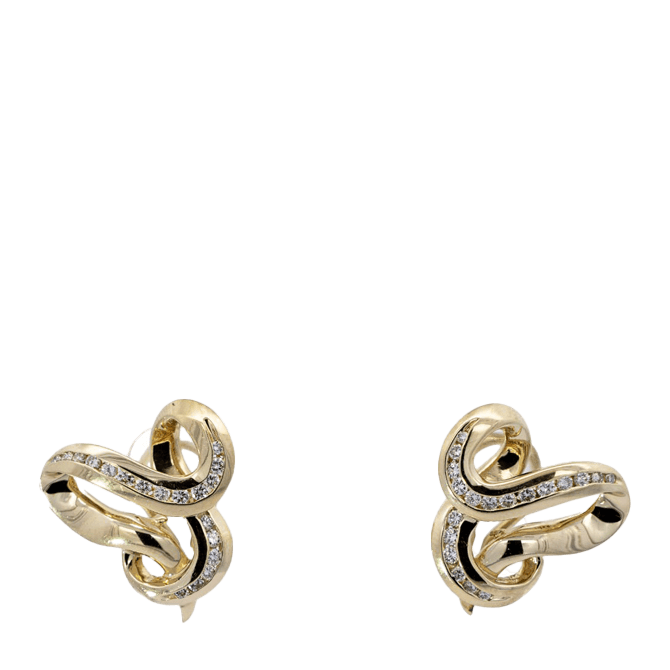 Picture of  Earrings 14k Yellow Gold 38 Diamonds