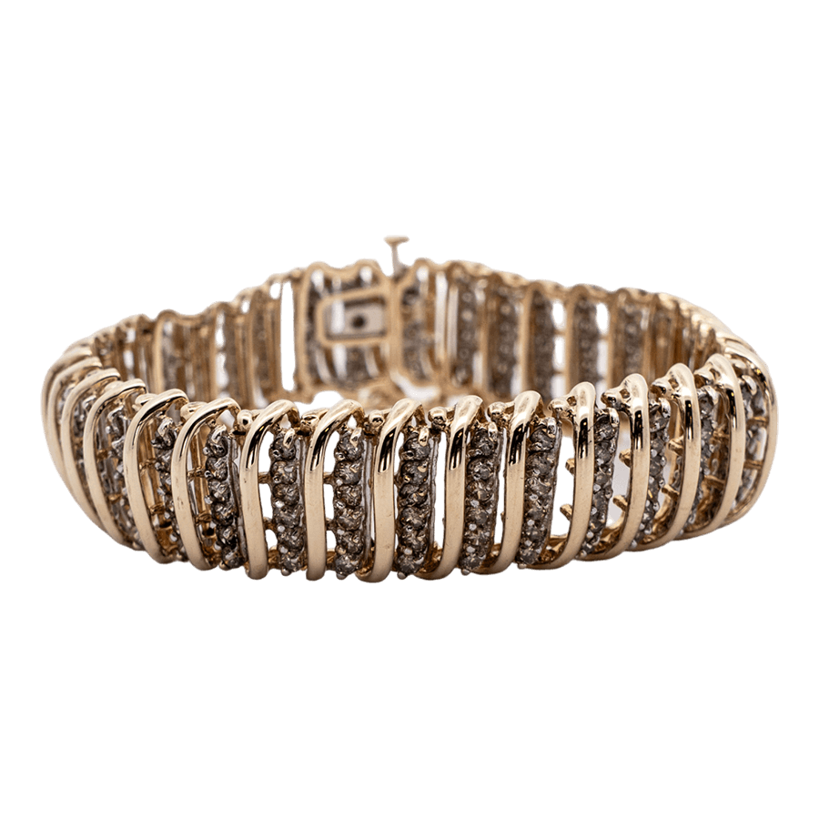 Picture of  Bracelet 10k Yellow Gold 216 Diamonds