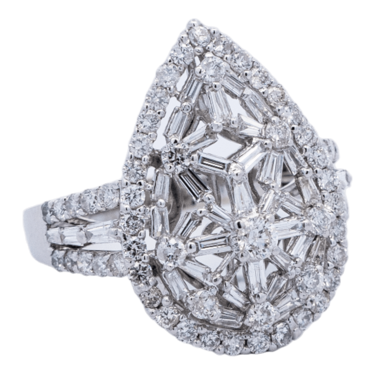 Picture of  Ring 18k White Gold 86 Diamonds