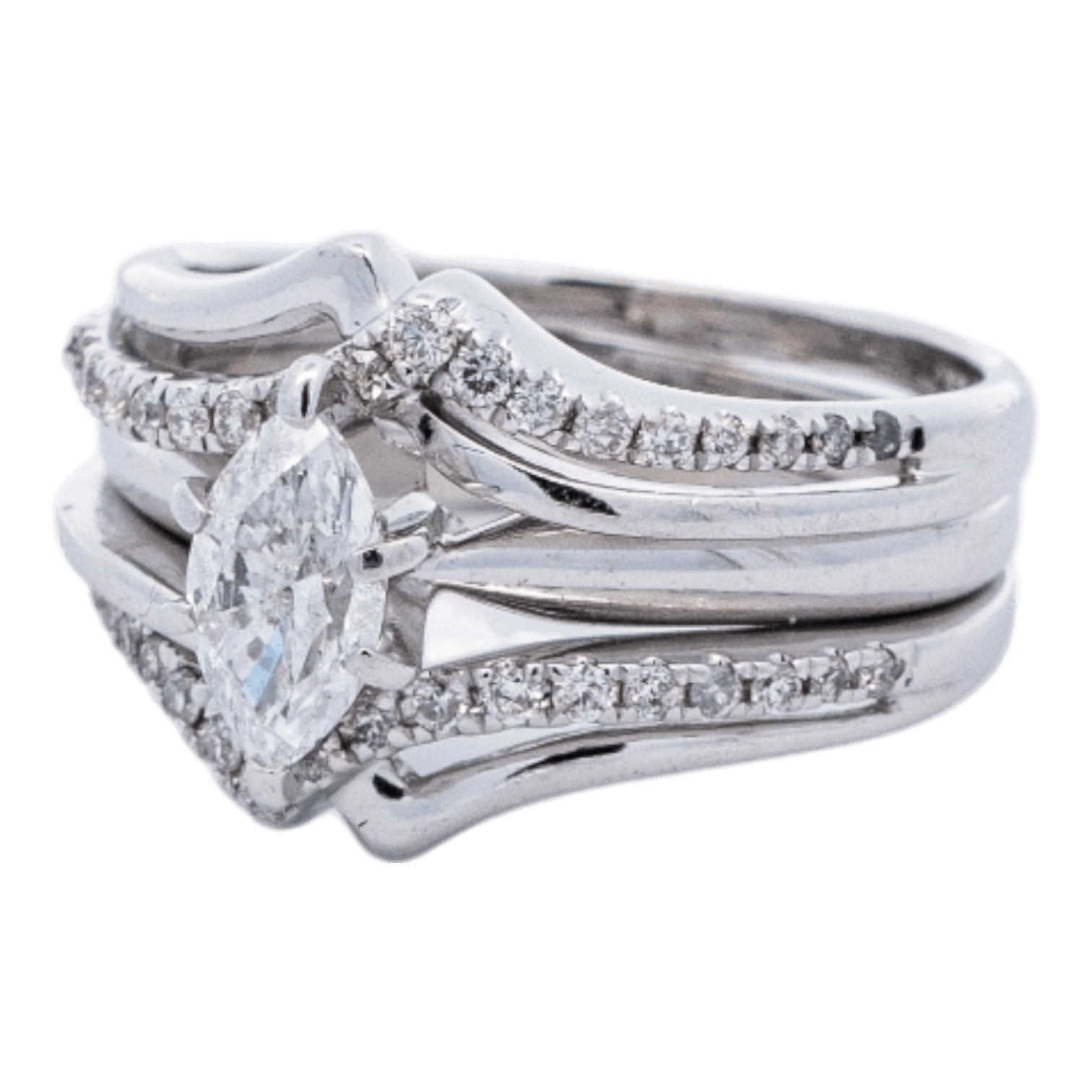 Picture of  Ring 14k White Gold 29 Diamonds