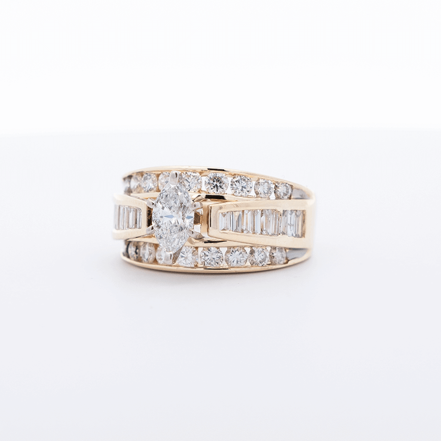 Picture of  Ring 14k Yellow Gold 36 Diamonds