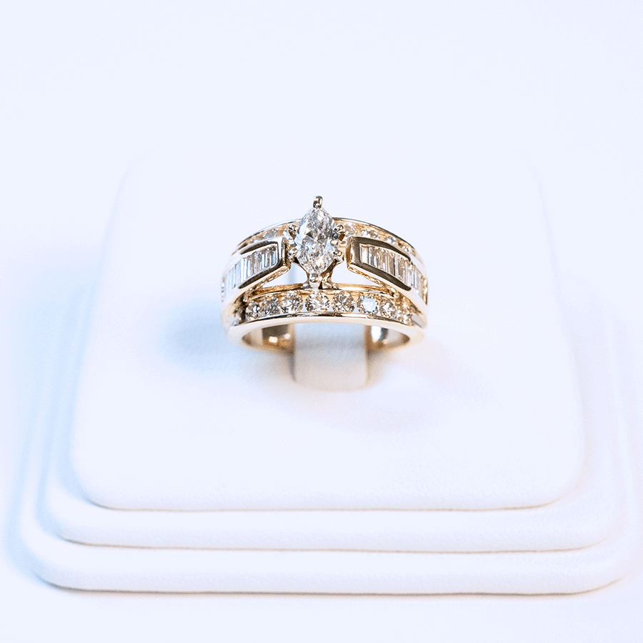 Picture of  Ring 14k Yellow Gold 36 Diamonds