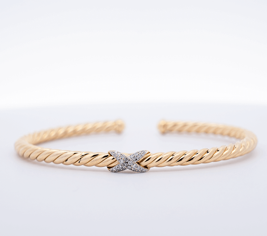  Bracelet 18k Yellow Gold 32 Diamonds