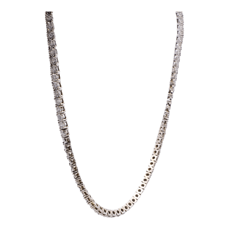  Necklace 10k White gold 157 Diamonds