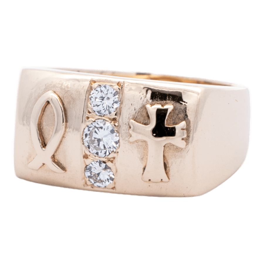 Picture of  Ring 14k Yellow Gold 3 Diamonds