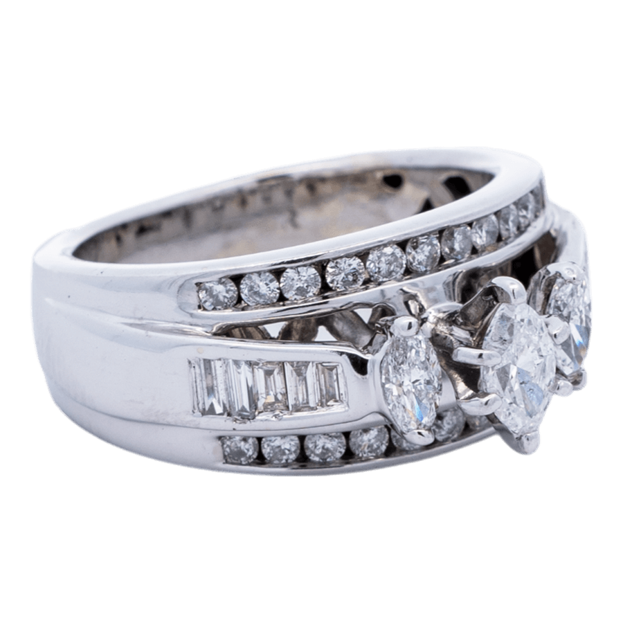 Picture of  Ring 14k White Gold 45 Diamonds