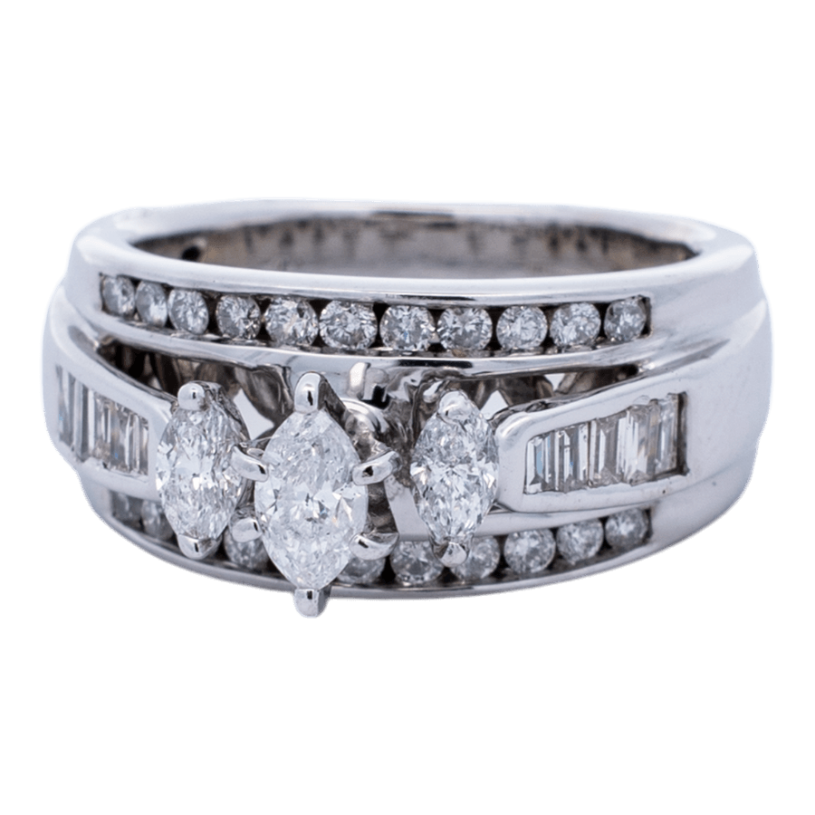 Picture of  Ring 14k White Gold 45 Diamonds