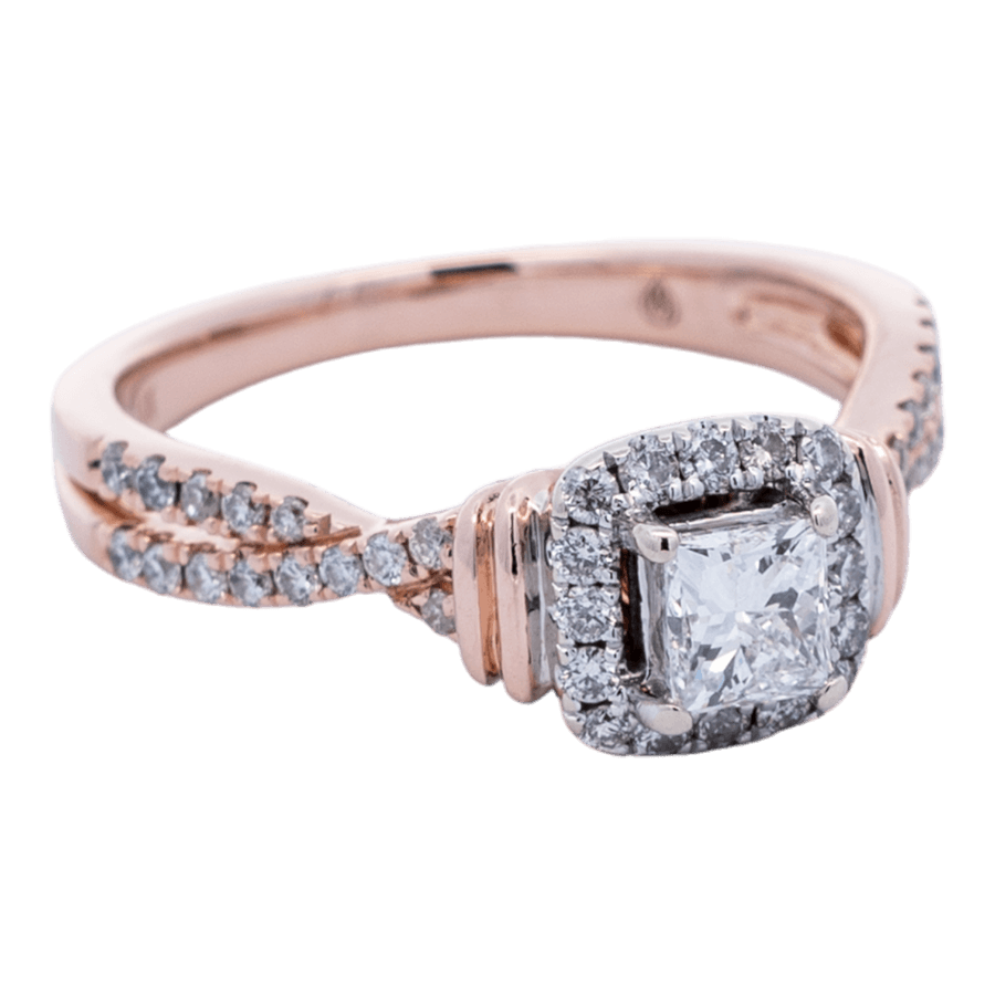 Picture of  Ring 14k Rose Gold 45 Diamonds