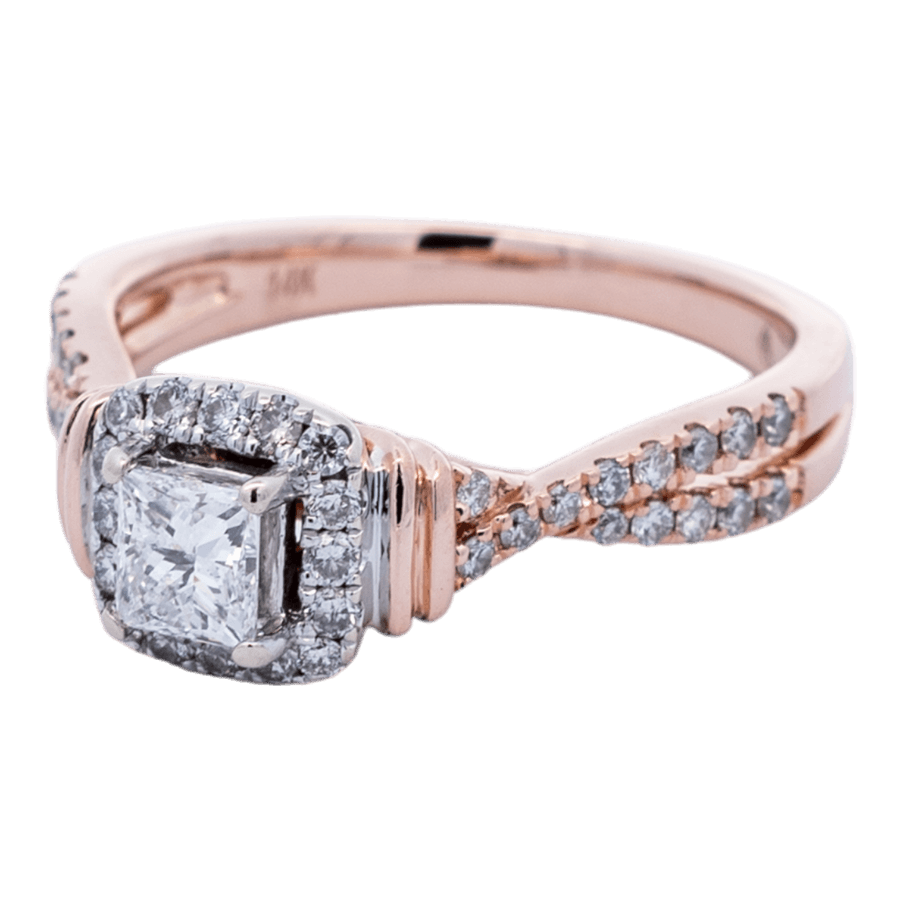 Picture of  Ring 14k Rose Gold 45 Diamonds