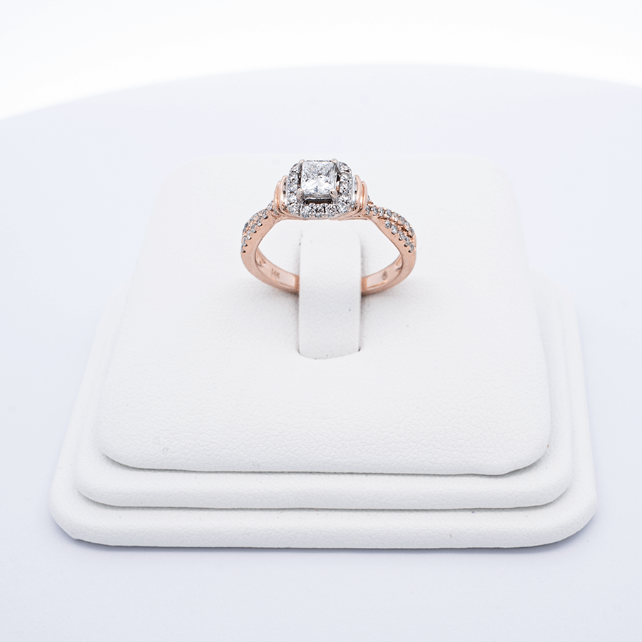 Picture of  Ring 14k Rose Gold 45 Diamonds