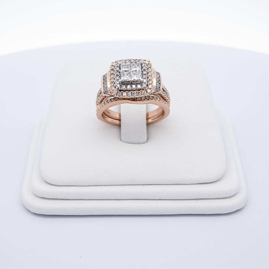 Picture of  Ring 14k Rose Gold 147 Diamonds