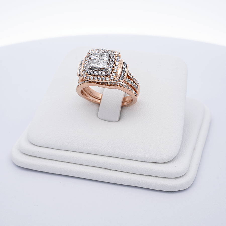 Picture of  Ring 14k Rose Gold 147 Diamonds