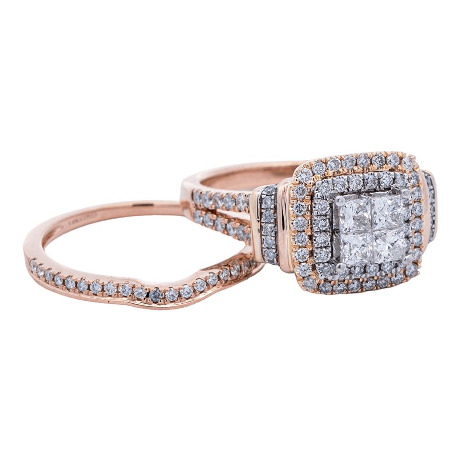 Picture of  Ring 14k Rose Gold 147 Diamonds