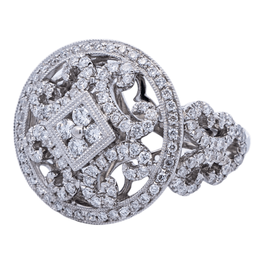 Picture of  Ring 14k White Gold 158 Diamonds