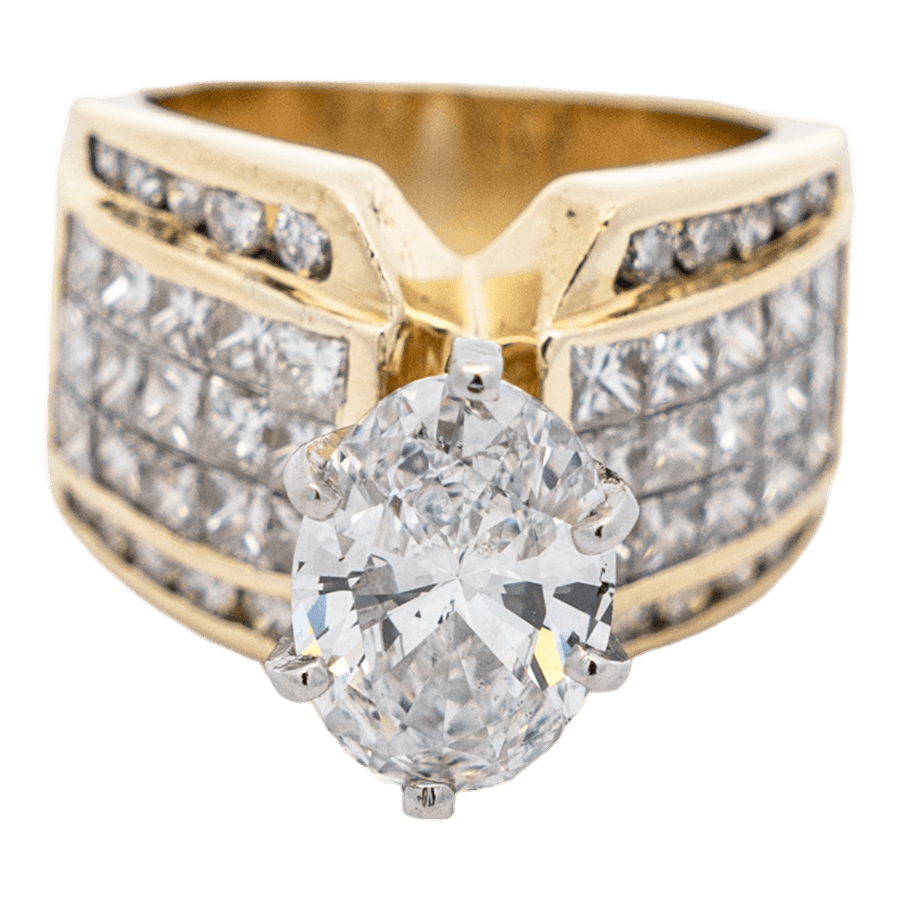 Picture of  Ring 18k Yellow Gold 51 Diamonds