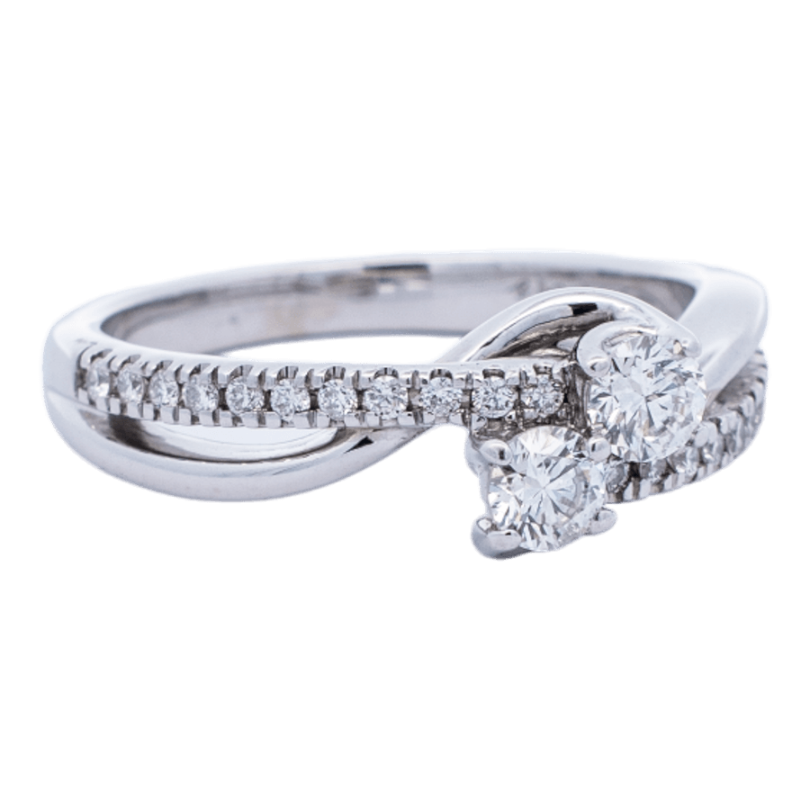 Picture of  Ring 14k White Gold 24 Diamonds