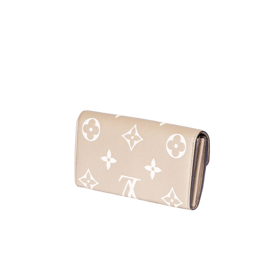 Picture of LOUIS VUITTON Louis Vuitton Sara Wallet Taupe Bicolor Empriente