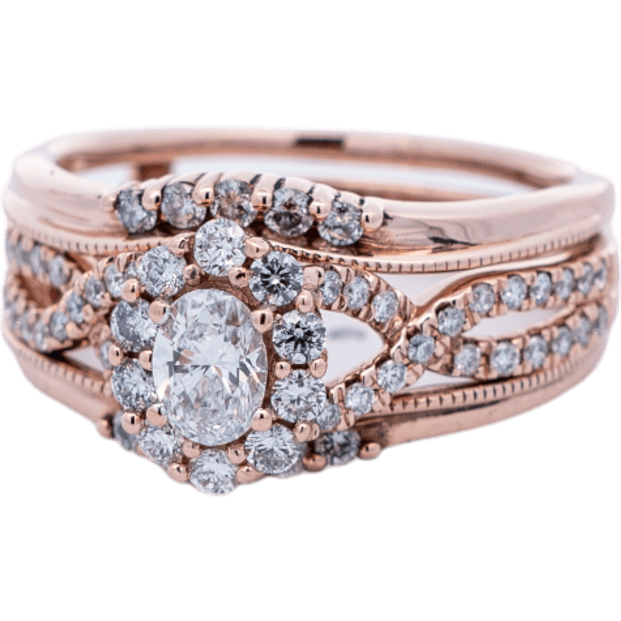 Picture of  Ring 14k Rose Gold 61 Diamonds