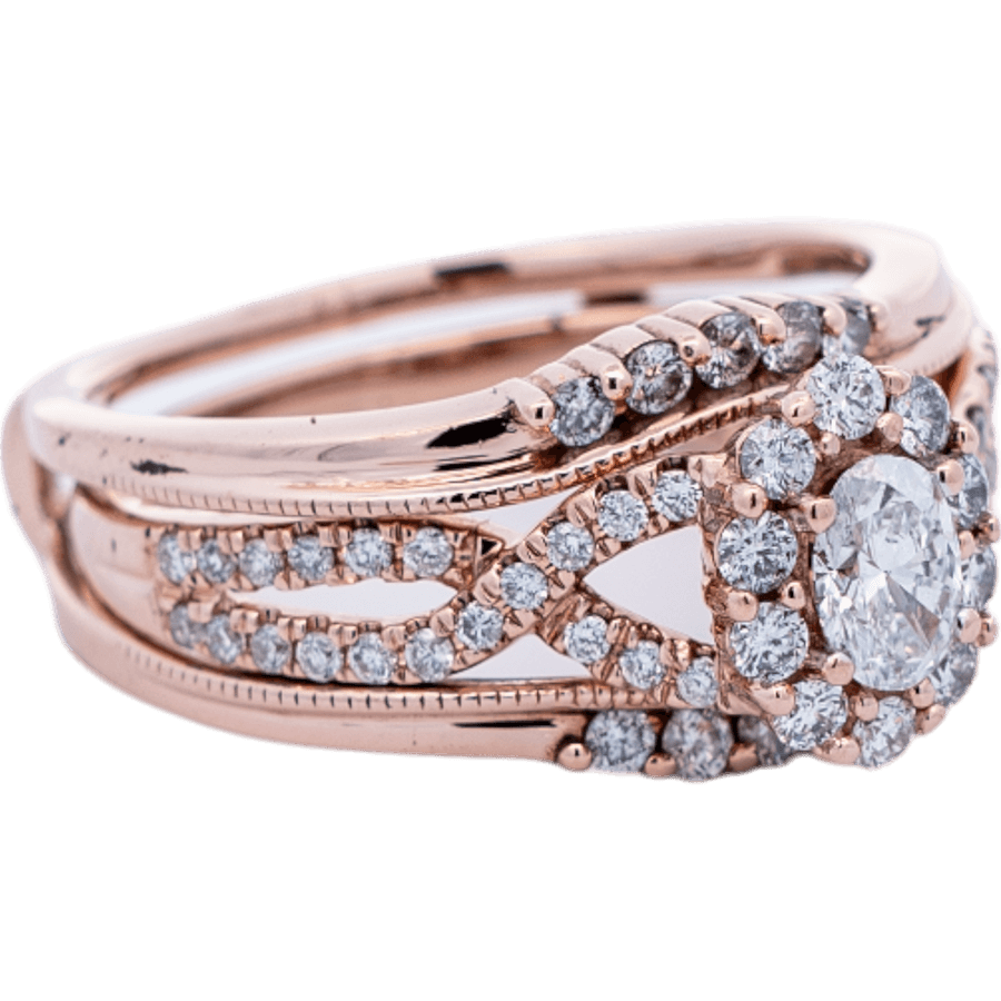 Picture of  Ring 14k Rose Gold 61 Diamonds