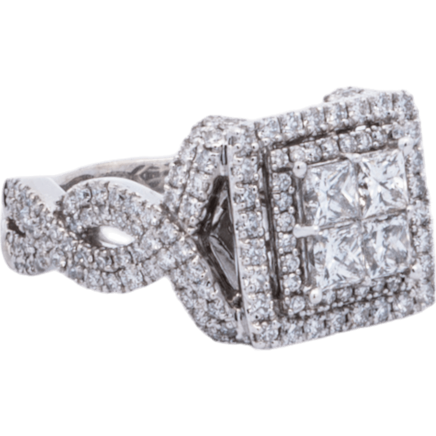 Picture of  Ring 10k White Gold With 2.03 Carats Of Diamonds