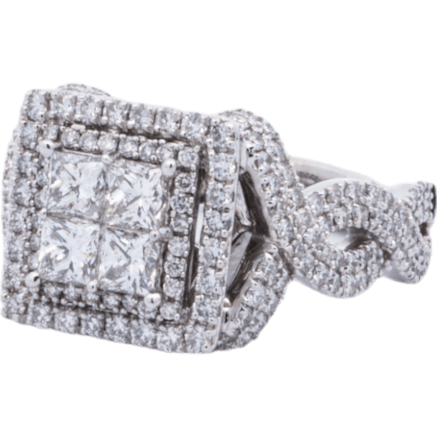 Picture of  Ring 10k White Gold With 2.03 Carats Of Diamonds