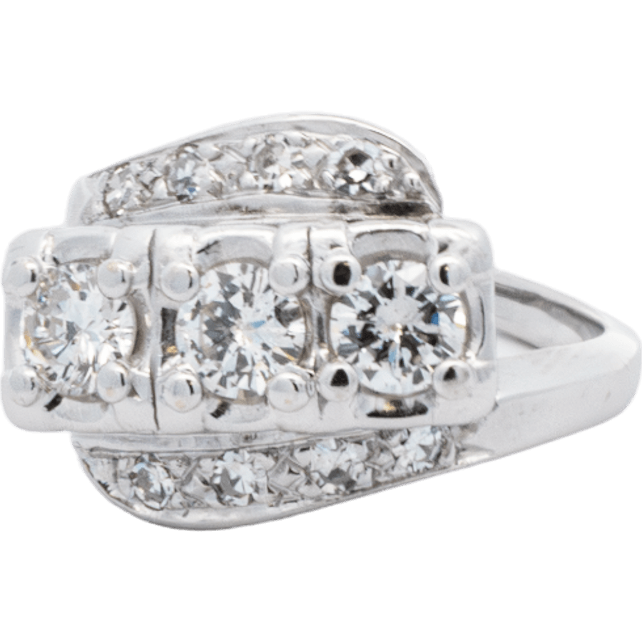 Picture of  Ring 14K White Gold 11 Diamonds