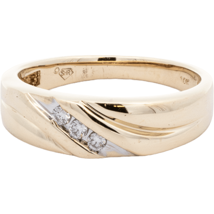 Picture of  Ring 10K Yellow Gold 3 Diamonds